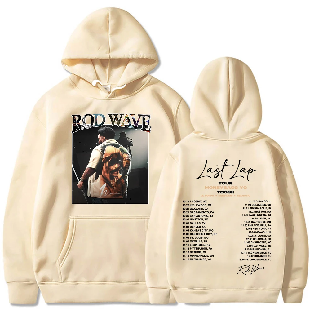 2024 Rod Wave Last Lap Tour Hoodie Man Woman Long Sleeve Streetwear Harajuku Fans Gift Pullover Tops