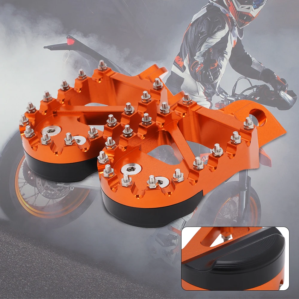 

Motorcycle Footpeg Footrests Foot Pegs Pedals Rests For KTM SX XC SXF XCF XCW EXC SMC 125 150 250 300 350 400 450 530 Supermoto