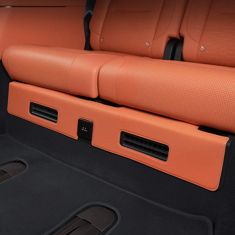 

Anti Kick Pad Under The Third Row Seats Car Modification Accessories For Lynk & Co 900 2025 2026 Original Color Leather Pad