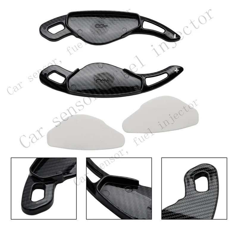 Q+ Carbon Fiber Style Steering Wheel Shift Paddle Shifter For Jaguar XEL F-Type. XT