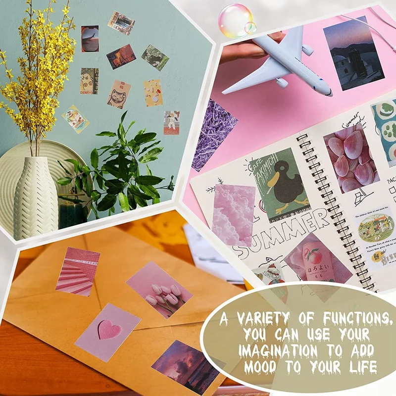 650 Pcs Washi Sticker Set Adhesive Journaling Scrapbook Paper Vintage Stickers Scrapbook Stickers Aesthetic Stationary