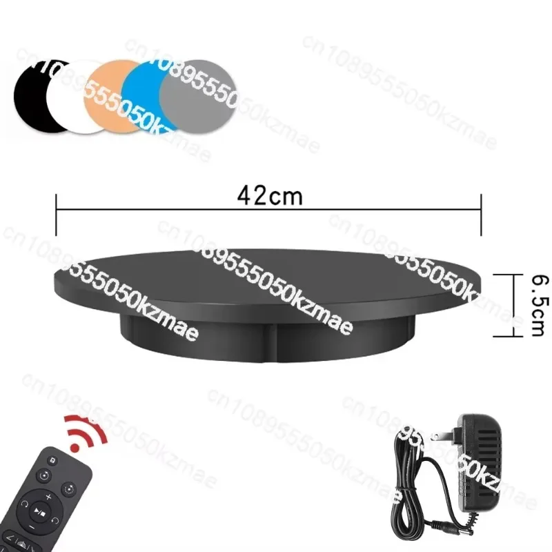 

42CM Electric Turntable 3D Scanning Photography Display Stand Rotating Table Remote Control Speed Direction Load-Bearing 150KG