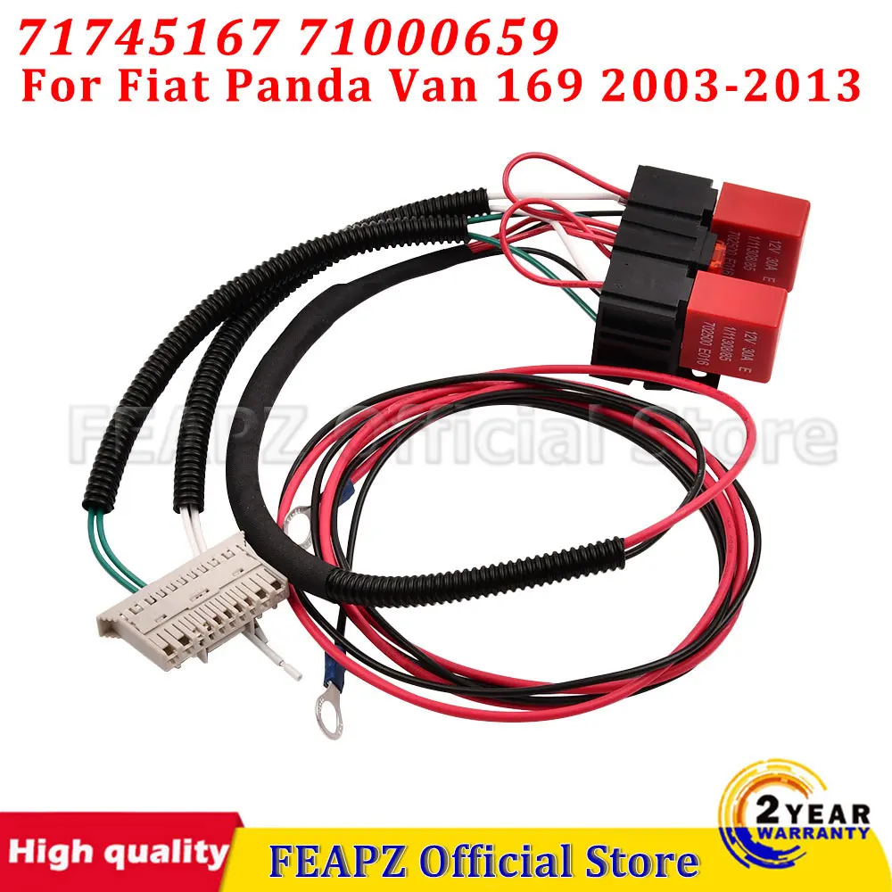 Headlight Wiring Harness Repair Connector Set 71745167 71000659 For Fiat Panda 169 Box Van 2003-2013 Electrical Fix