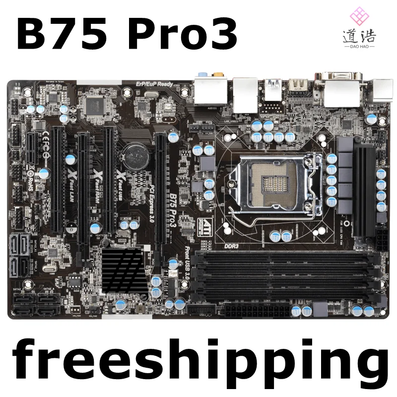 

Материнская плата для Asrock B75 Pro3 32 ГБ 2 * PCI LGA 1155 I3 I5 I7 CPU DDR3 ATX B75, материнская плата 100% протестирована, полностью работает