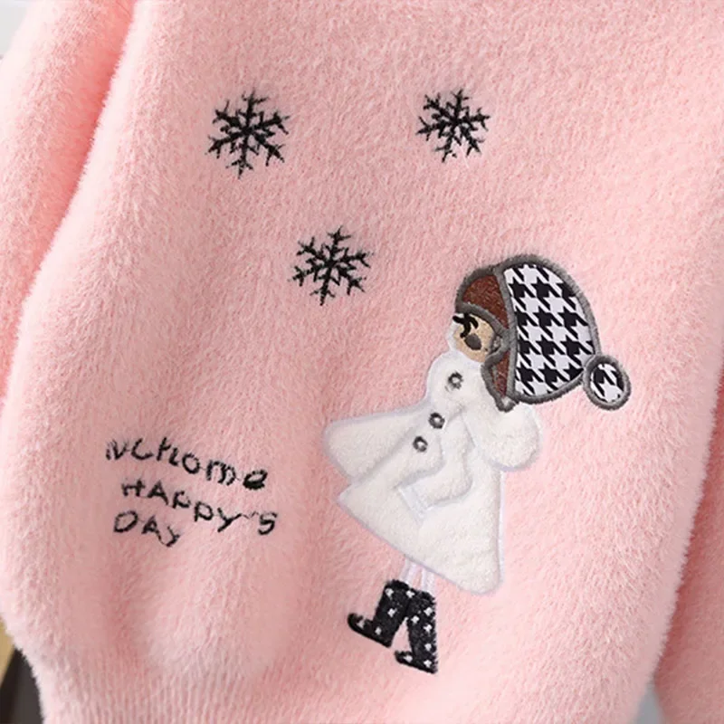 Girls Sweaters Baby Clothes Soft Smooth Material 3-11 Years Old Autumn Winter New Fashion Style Children Knitted Sweater GY06101 image 6