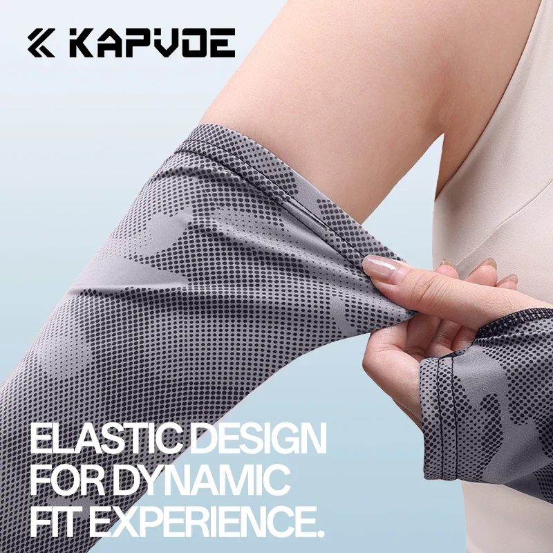 SCVCN Men New Fishing Running Bikinglce UPF50+ Sun Protection Sleeves Hiking CoverCooling Fabric Sleeve Women Outdoor Cycling