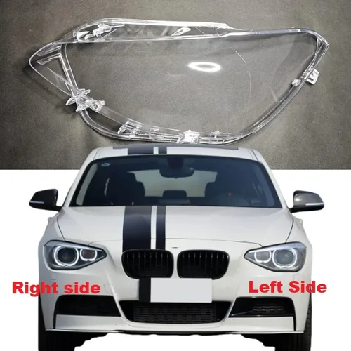 Imagen 2 del producto Cubierta de faro de coche para 2012 2013 2014 BMW 1 Series F20 116i 118i 120i lente de faro carcasa de lámpara pantalla transparente plexiglás