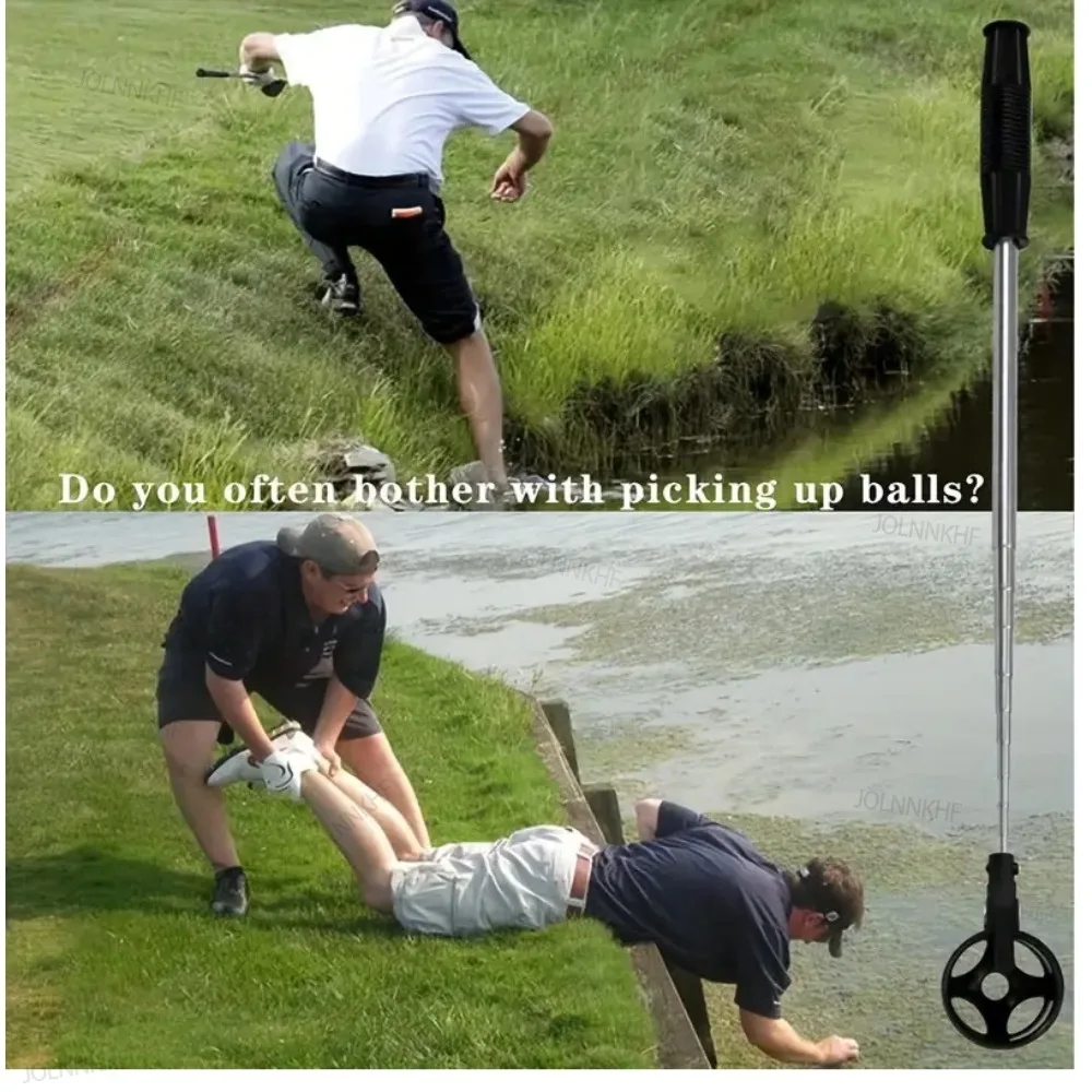 Golf Ball Retriever for Water Telescopic Pick up Stick Stainless Steel Shaft With Automatic Locking Scoop Anti-Slip Grip Handle image 3