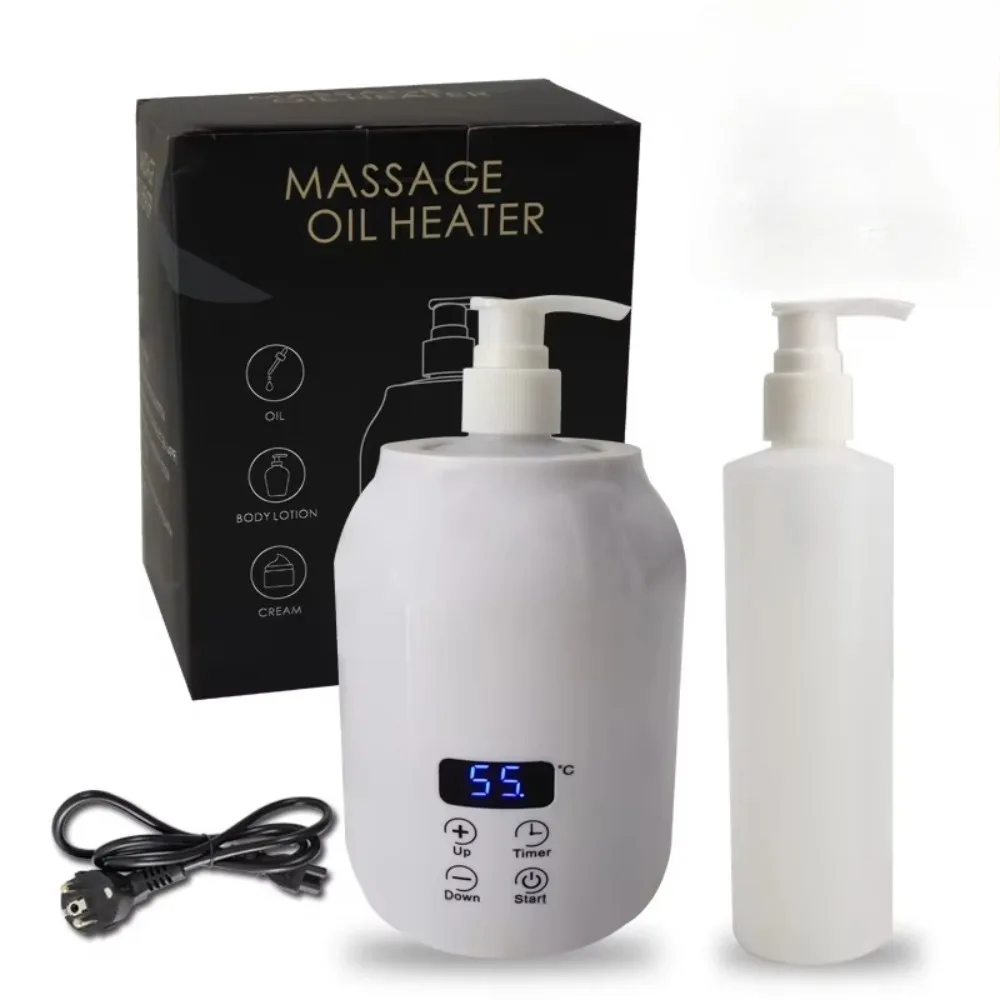 

Massage Oil Warmer Essential Oil Cream Heater Electric Smart Lotion Heater with Oil Bottle Dispenser for Spa Home Beauty Salon