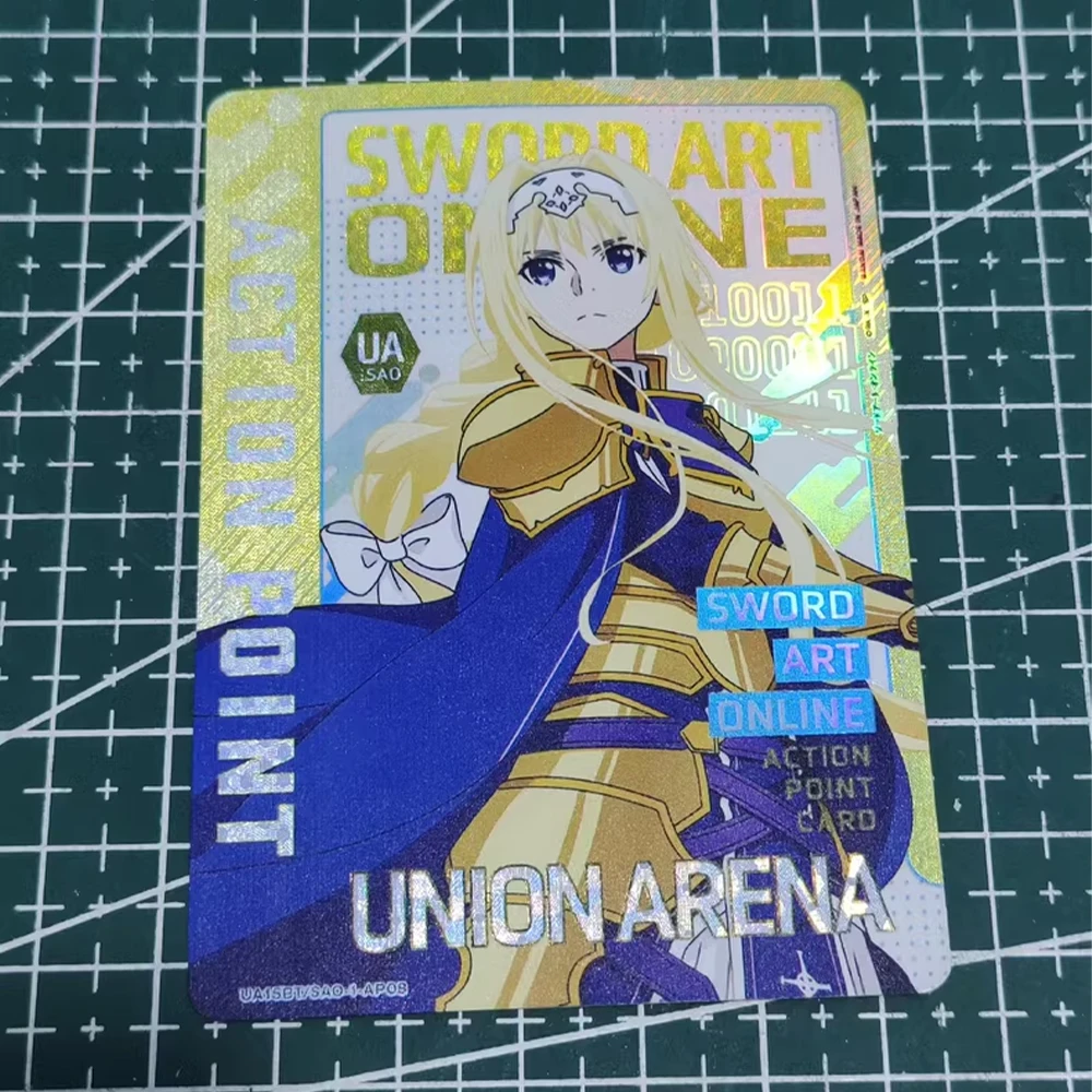 Anime UA UNION ARENA Collection Card Sword Art Online Alice Synthesis Thirty Textured Refractive Color Flash Child Gifts