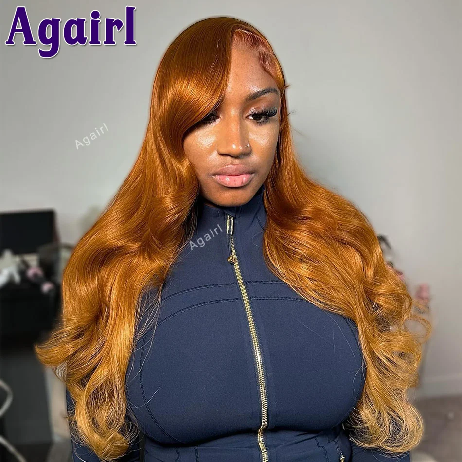 

Ombre Ginger Body Wave 13x6 13x4 Lace Frontal Wig Human Hair Brazilian Virgin Colored Lace Front Wigs For Women 6X4 Closure Wigs