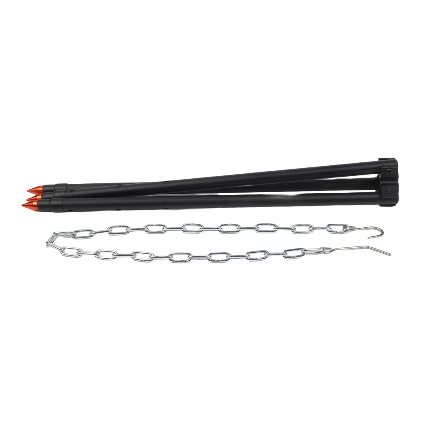 For cooking Tripod for Campfire Use Aluminum Legs with Three-Stage Height Settings and Stable Ground for contact Design