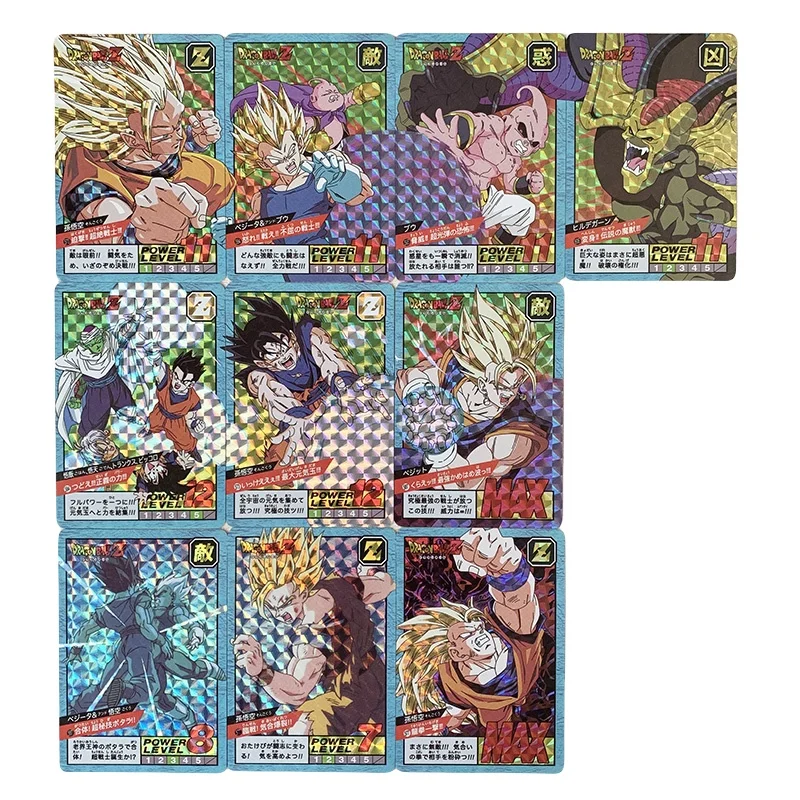 

10Pcs/set Dragon Ball Fierce Fighting Episode 14 First Edition Redrawn Re-Engraved Flash Card Anime Characters Collection Cards