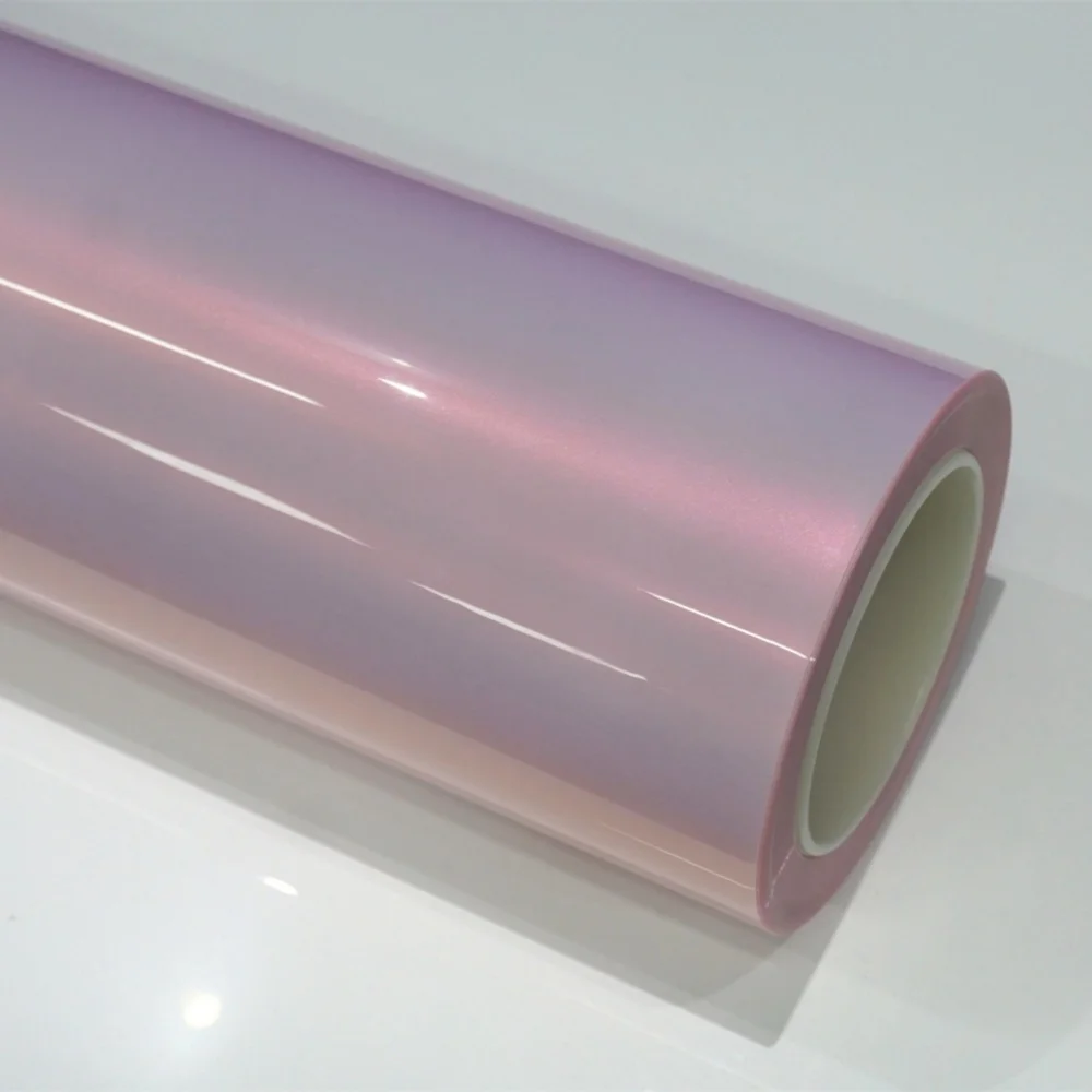 Anti-Scratching Flower Powder Color TPU Paint Protection Film Glossy Self-Healing Automotive PPF Car Wrap Change Color to Body