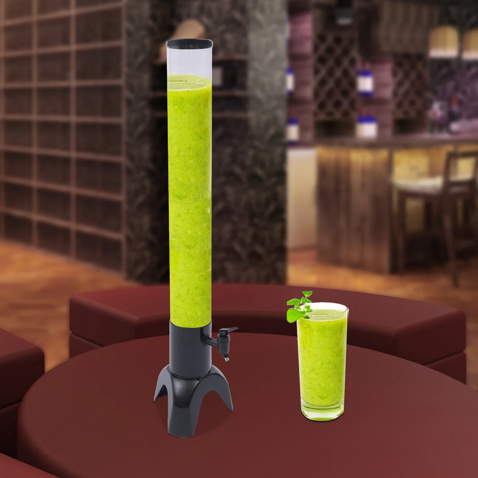 

3L Beer Tower Dispenser with Ice Tube, 100oz Liquor Dispenser for Home Parties, Bars, Events | 32.28 In Height Draft Beer System