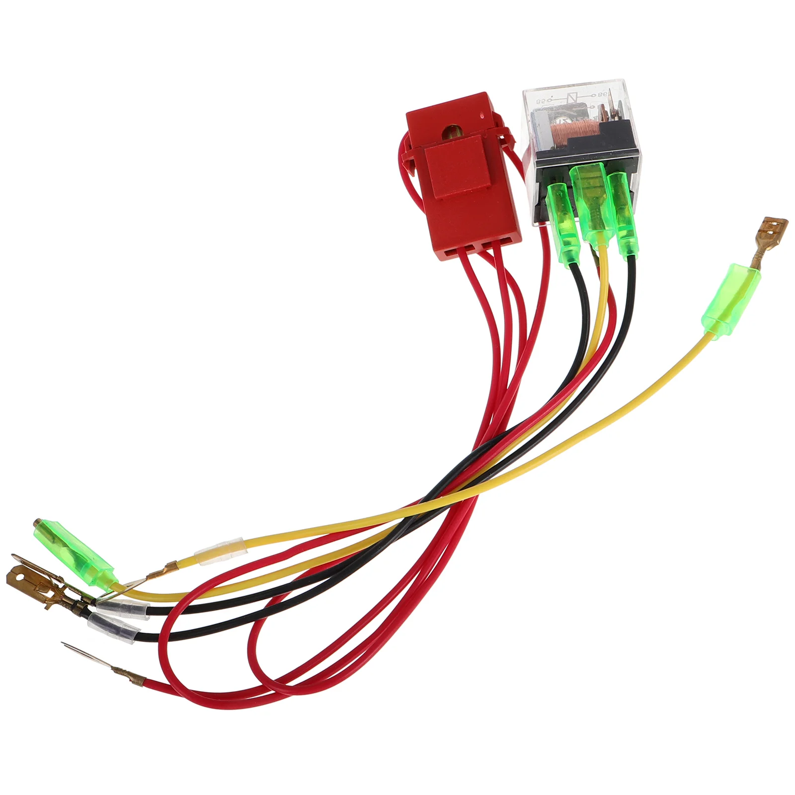

1 Set Car Relay Wiring Replacement Kit Universal 12V 24V Motorcycle Atv Utv Horn Wire Harness Standard Interface Durable Plastic