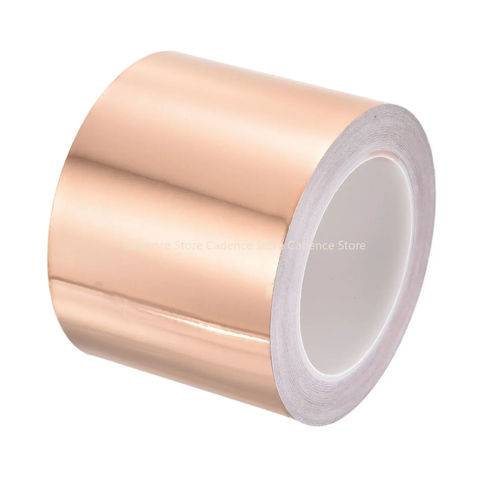 25M Copper Foil Tape Single Sided 5-100mm Width 0.05mm Thick for Stained Glass Electronic Guitar ESD/EMI Shielding DIY Crafts