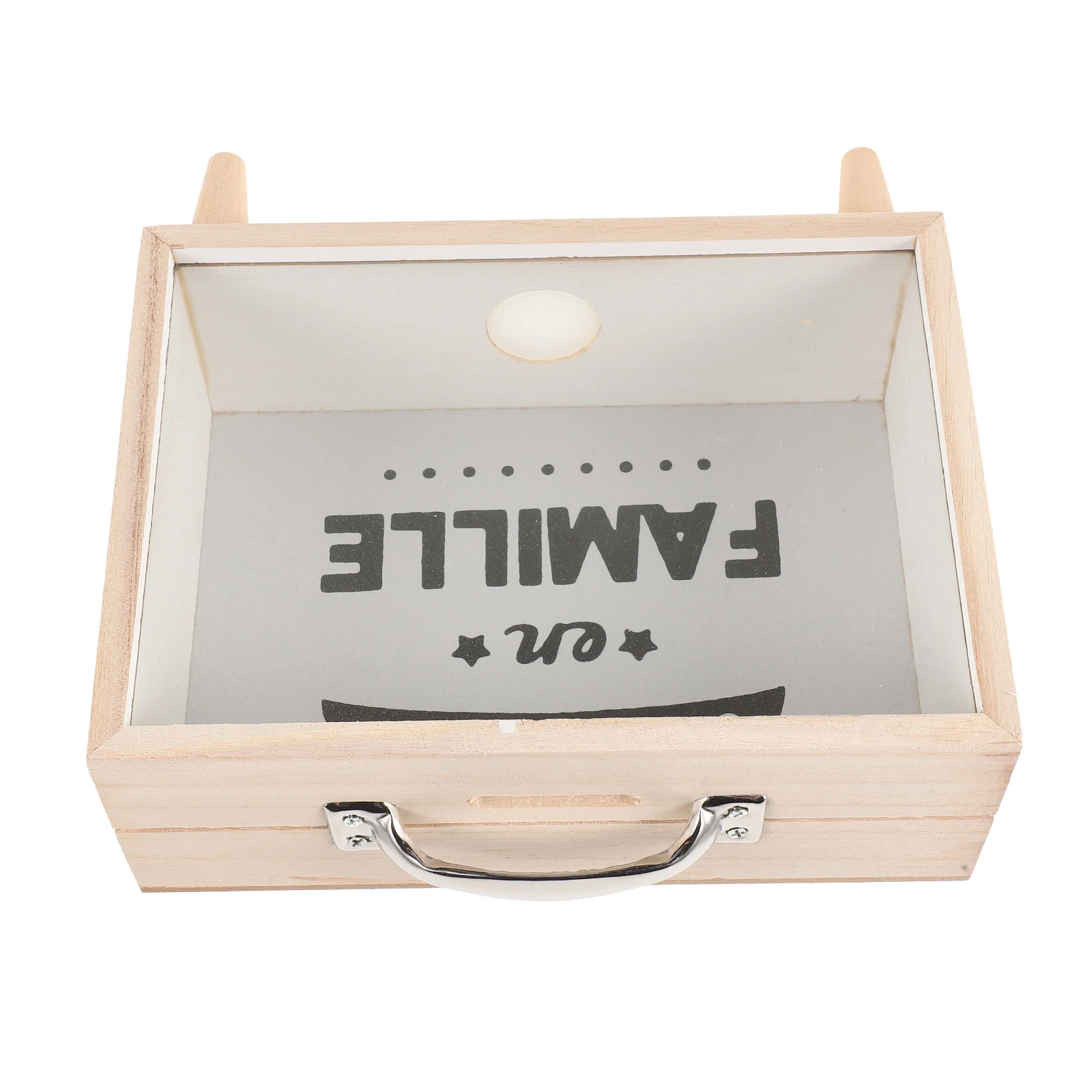 

Wooden Piggy Bank Coin Holder Money Storage Container Decorative Small Compact Multifunctional Photo Frame Display Box Suitable