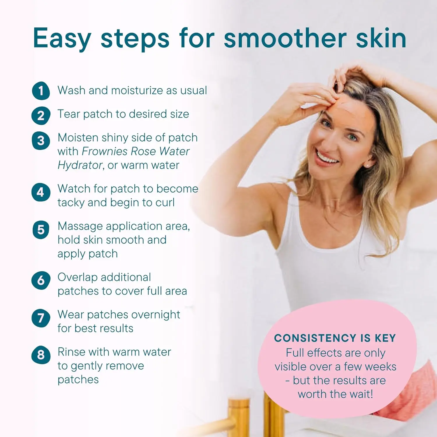

Facial Patches Non-Invasive Wrinkle Smoothers For Forehead And Between Eyes Anti Aging Face Lift Tape Strips 90/144 Patches