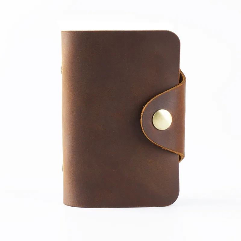 

Real Leather Card Holder for Men Multiple 20 Cards Slots Business Style Unisex Credit Card Case Genuine leather ID Holder