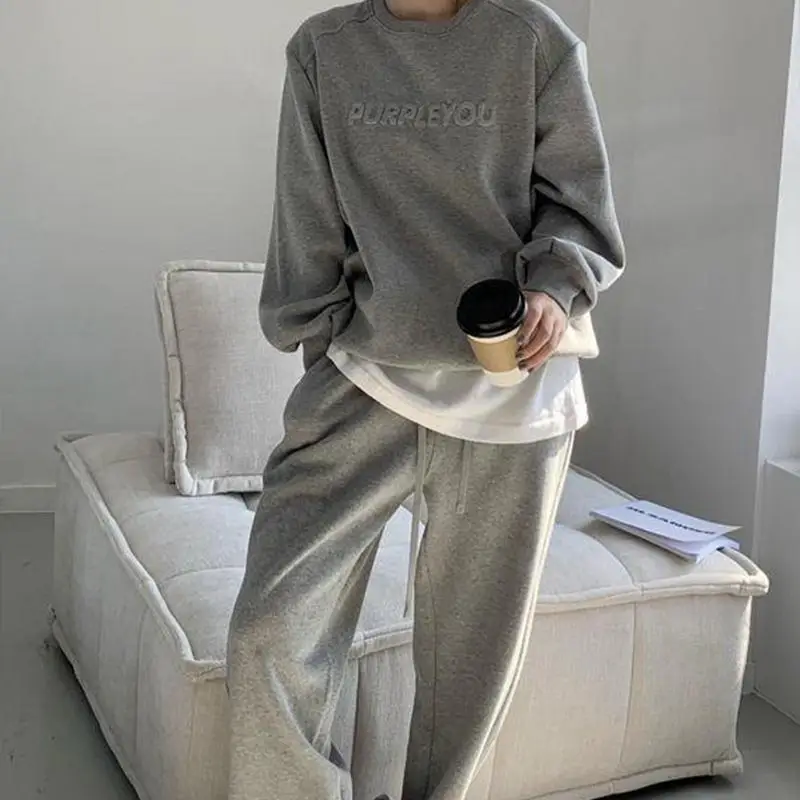 Women Fleece Tracksuit Sets Winter Long Sleeve Sweatshirts Jogger Pant 2 Piece Outfits Workout Athletic Loungewear