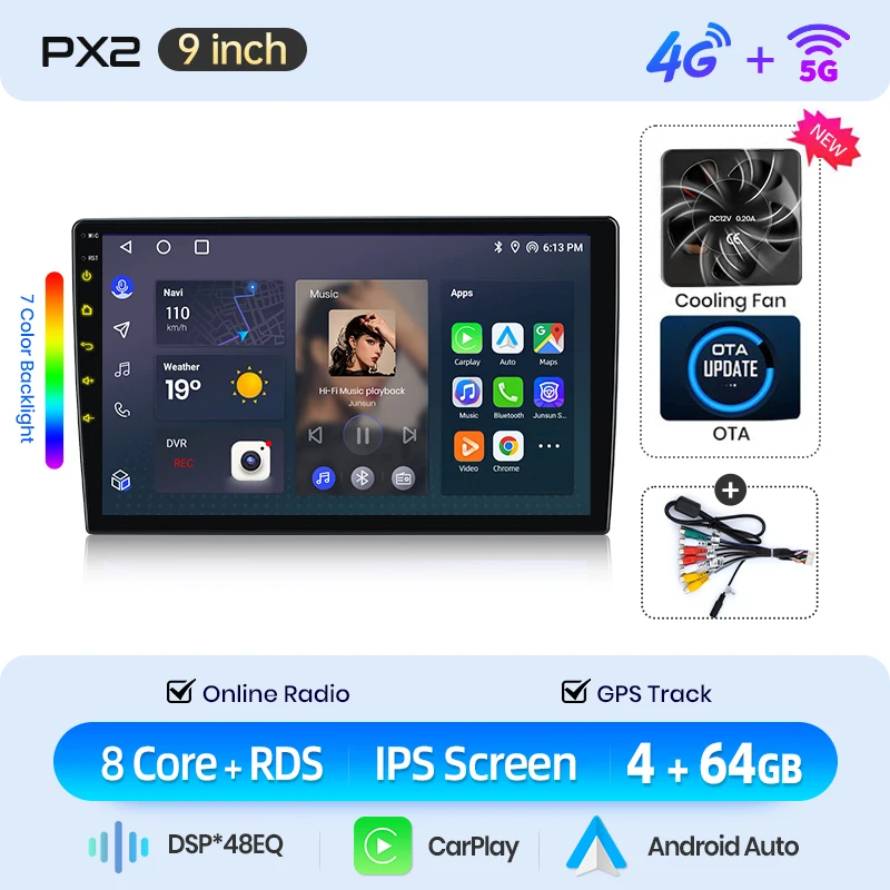 AWESAFE Draadloze CarPlay Android Auto Radio voor Ford Nieuwe Transit 2009 2010-2019 Auto Intelligente Systemen RDS GPS FM BT DSP SWC