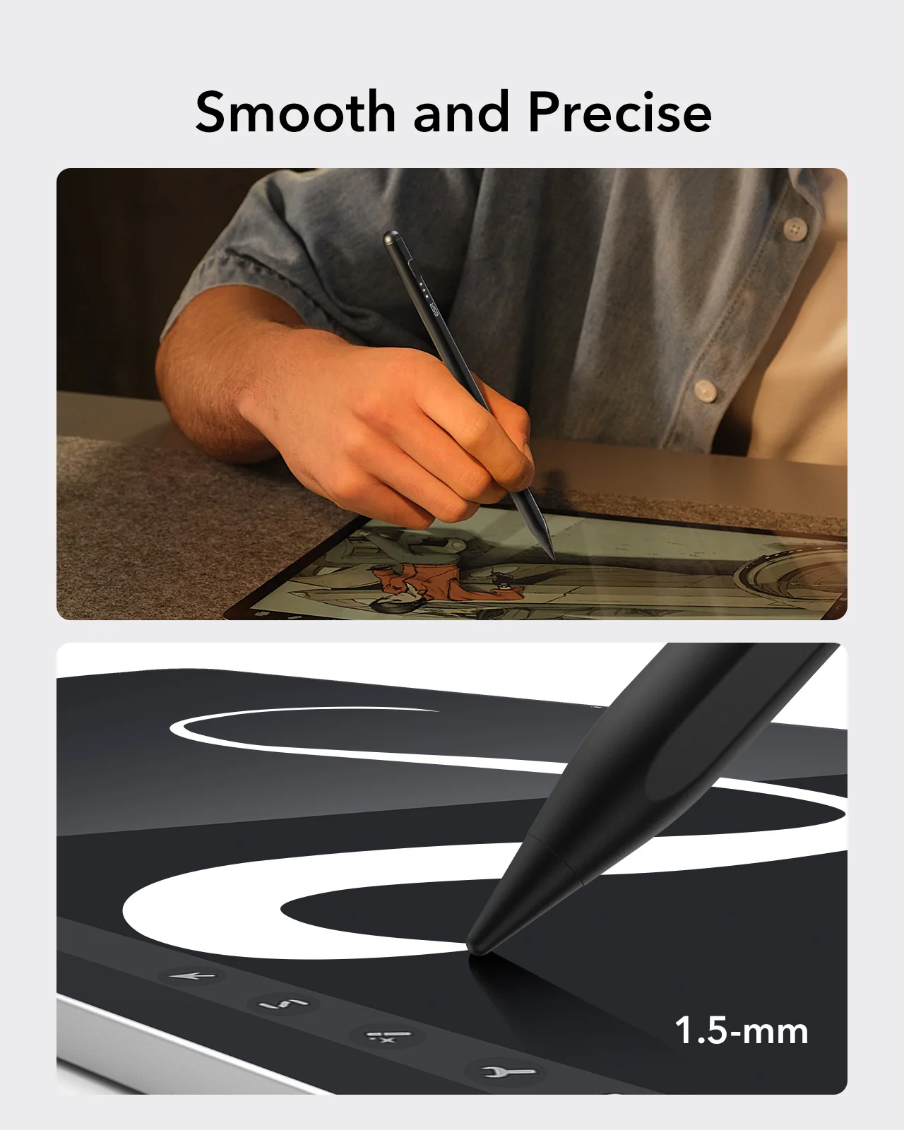 ESR Stylus Pen for iPad  2018-2022 iPad Pro 12.9/11 Inch with Tilt Sensitivity Palm Rejection Compatible with iPad Air 5/4 iPad