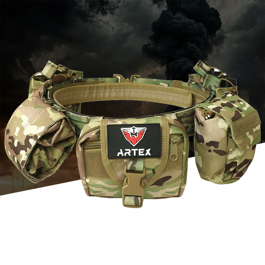 Outdoor Molle Belt Set Multi functional Combination Waist Seal Nylon Detachable and Adjustable