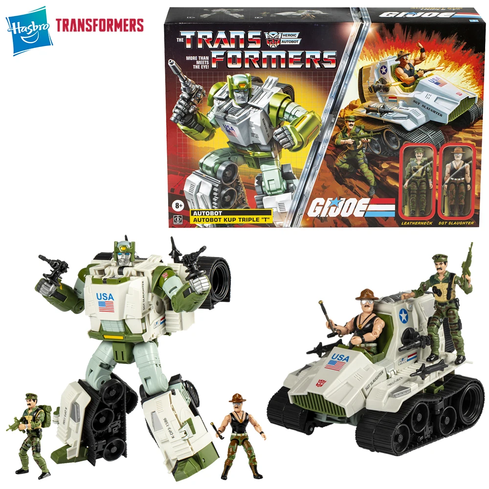 

[In-Stock] Hasbro Transformers Collaborative G.I. Joe Autobot Kup Triple T 22.8cm Exclusive Action Robot Figure Model Toy Gifts