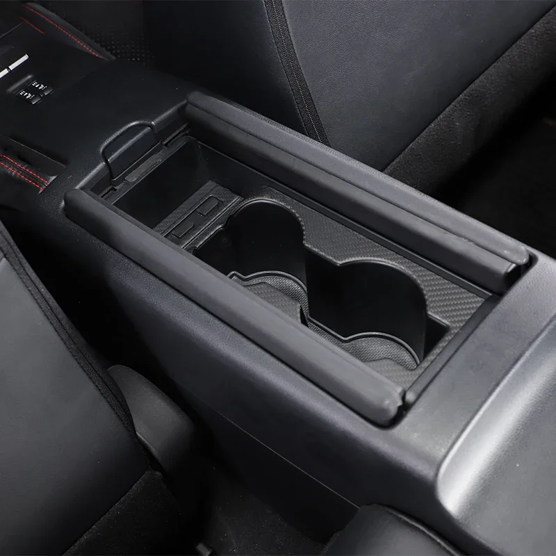 

For Toyota 86/Subaru BRZ 2022 Central Control Water Cup Panel Decorative Frame Carbon Fiber Car Interior Modification Trim