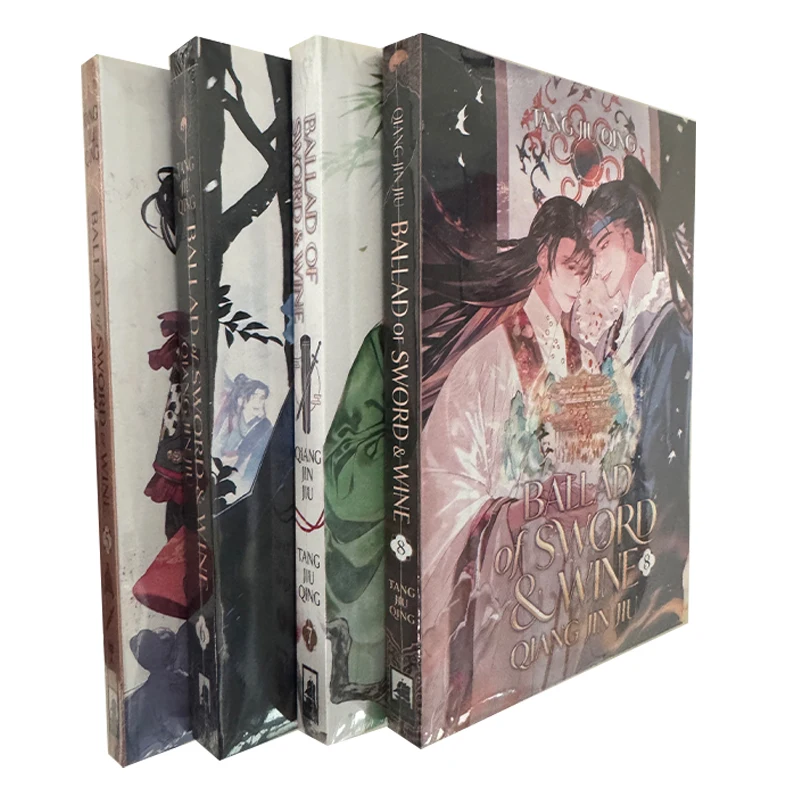 Qiang Jin Jiu Ballad of Sword and Wine by Tang Jiu Qing Vol 5-8 English Version Novel Ancient Chinese Romance Story Books