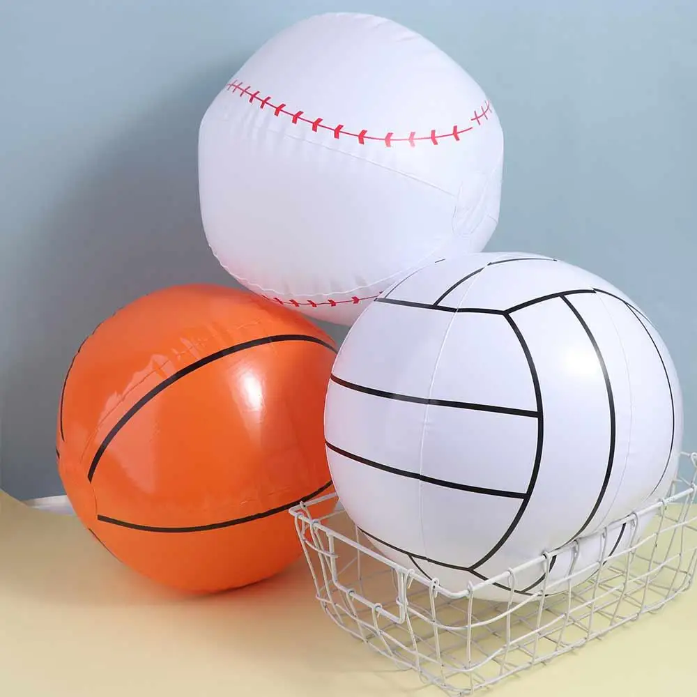Rugby Inflatable Football Basketball Blow Up Inflatable Baseball Sport Balls Beach Ball Inflatable Ball Party Decorations