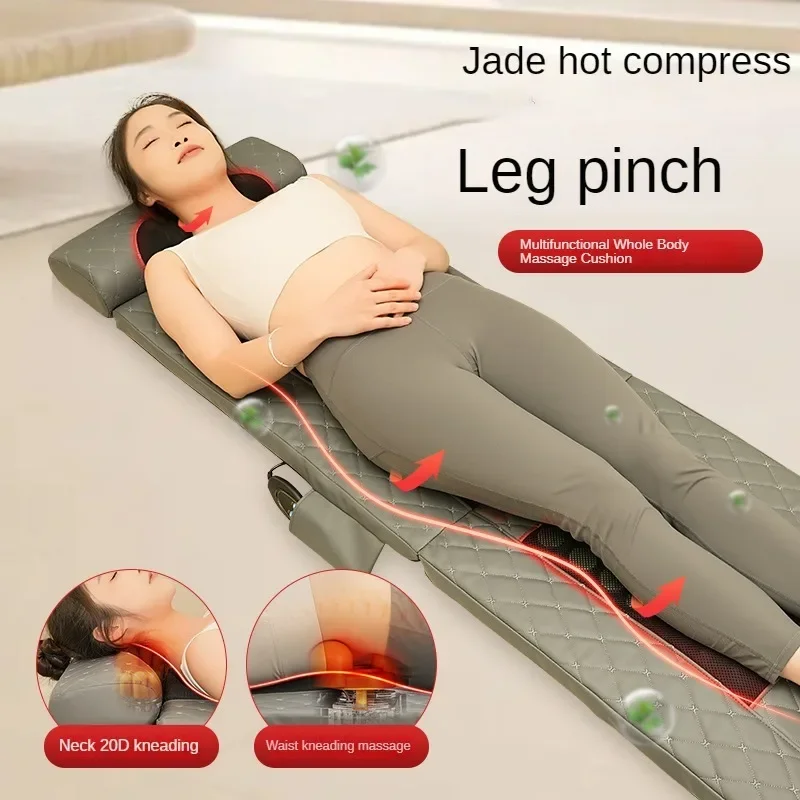 Massage Mattress Electric Neck And Back Waist Massage Cushion Moxibustion Heating Full Body Kneading Multi-Functional Yoga Mat