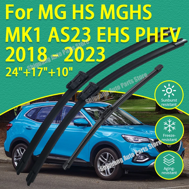 

Front Rear Silicone Coating Wipers for MG HS MGHS MK1 AS23 EHS PHEV 2018 - 2023 Car Wiper Windshield Windscreen Accessories 2019