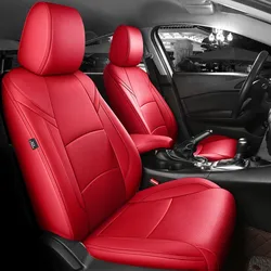 Custom Car Seat Covers For Mazda 3 AXELA 2014 2015 2016 2017 2018 2019 Waterproof  leather Cushion Car Seat Protective Cover