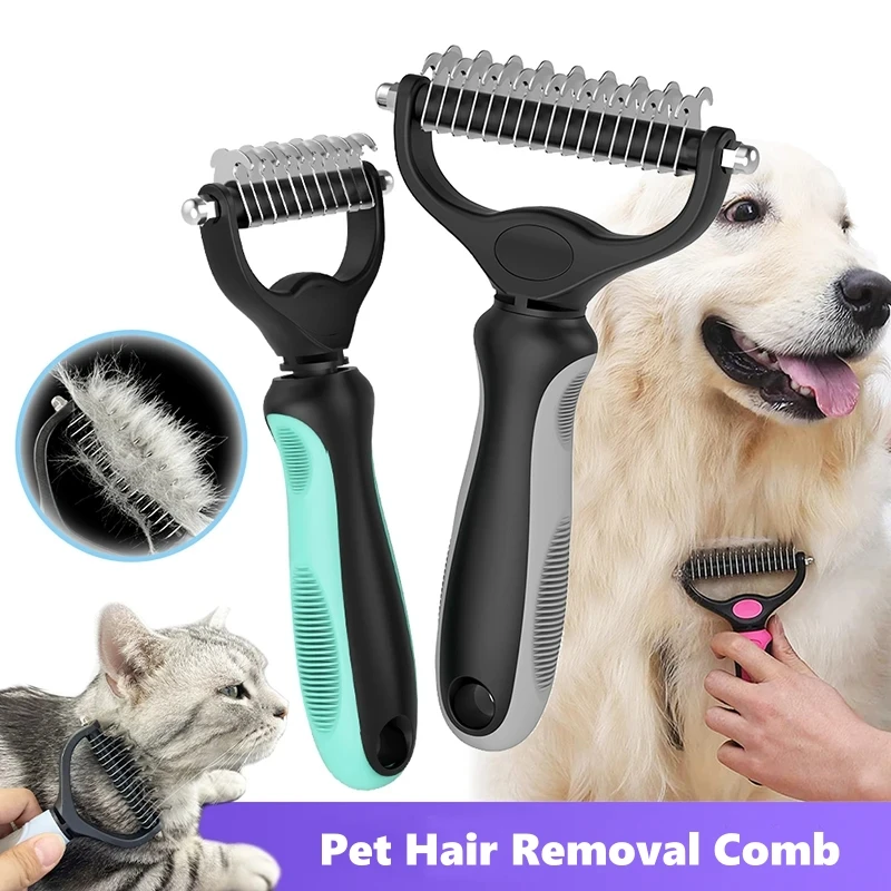 Professional Dog Deshedding Brush Cat Hair Remover Pet Fur Knot Cutter Puppy Kitten Comb Brushes Grooming Shedding Pet Supplies