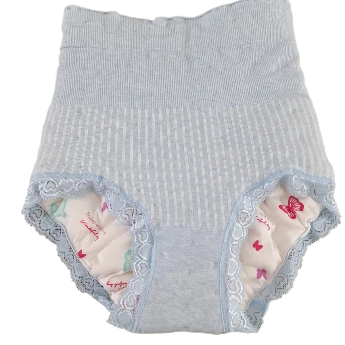 Warme Höschen mit hoher Taille und Bauchmischung aus Baumwollmischung, schlanke Slips, Größe Big Puffy, weich und bequem, handgefertigte Paarunterwäsche