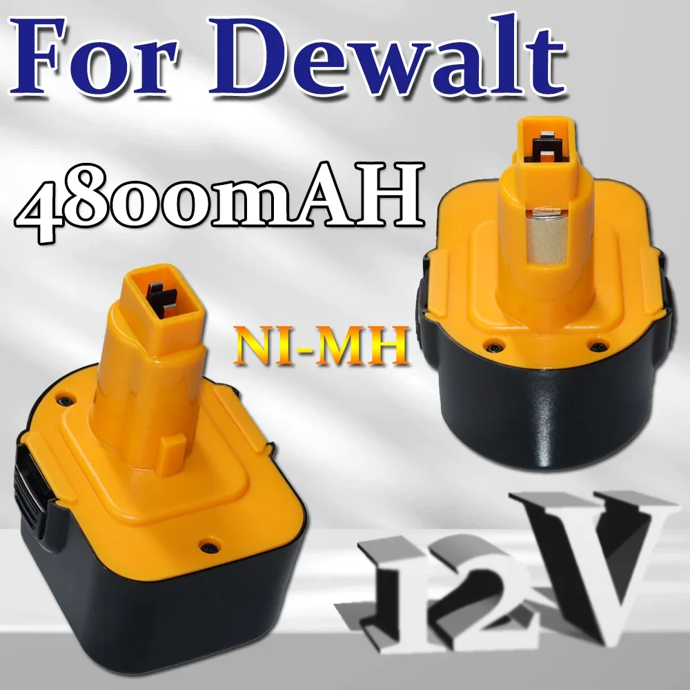 For Dewalt 12V Battery 4.8Ah DC9071 DW9072 DW9071 DE9074 DE9037 DE9071 DE9072 DE9075 12 Volt Battery Cordless Power Tool