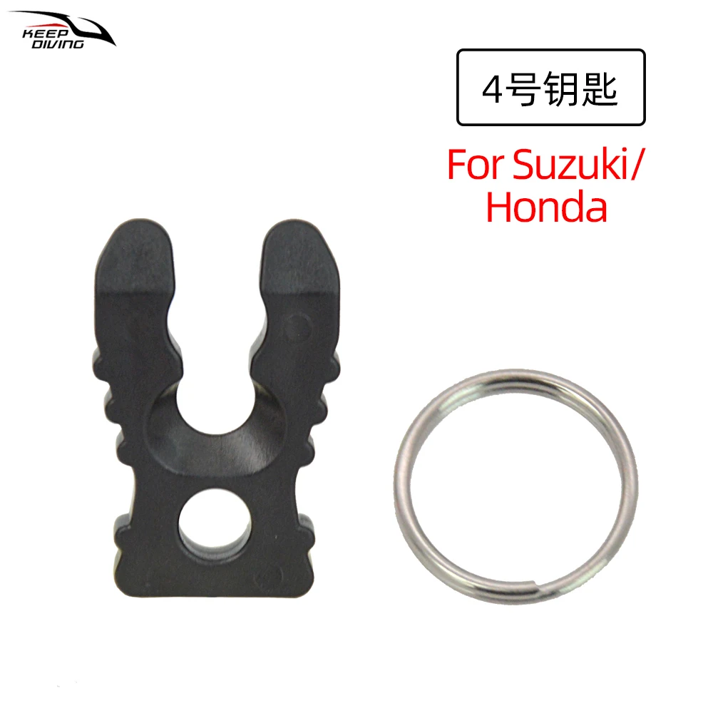 1 stks Kill Switch Sleutel Met Sleutelhanger Voor Buitenboordmotor Kill Switch Lanyard Yamaha Tohatsu Suzuki Mercury Emergency Stop