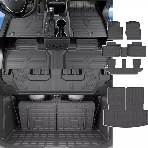 Accessoires de voiture de haute qualité, tapis de sol, doublure de coffre et tapis de dossier Durable pour Ford Explorer 2020 – 2025