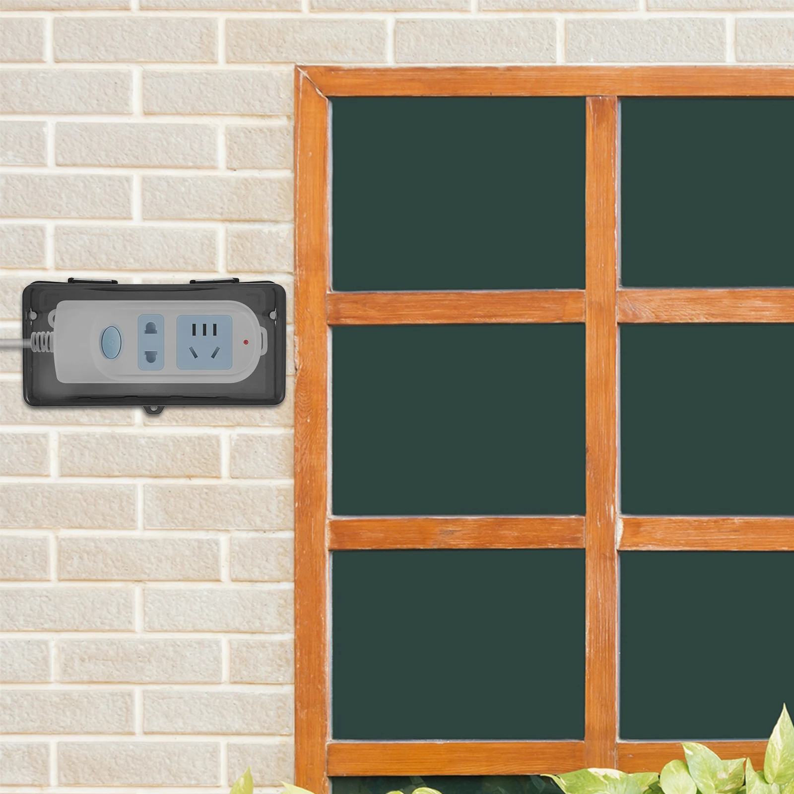 

Waterproof Electrical Outdoor Extension Cord Cable Outlet Covers Plastic Power Strip Junction Versatile Application Easy