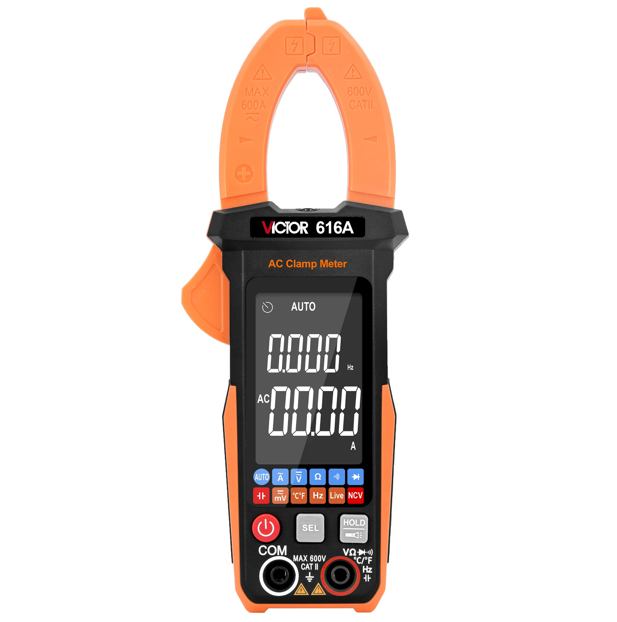 VICTOR 616A 5999 Maximum Display VA Large Screen Display HIGH PRECISION NUMBERS CLAMP METER