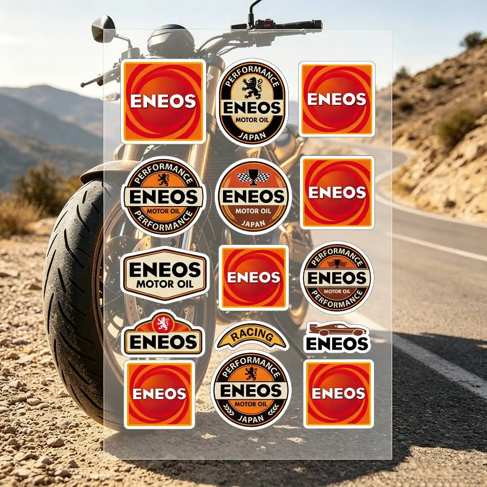 E-ENEOS Motorcycle Stickers For Motorcycle Bodies And Helmet Reflective Stickers