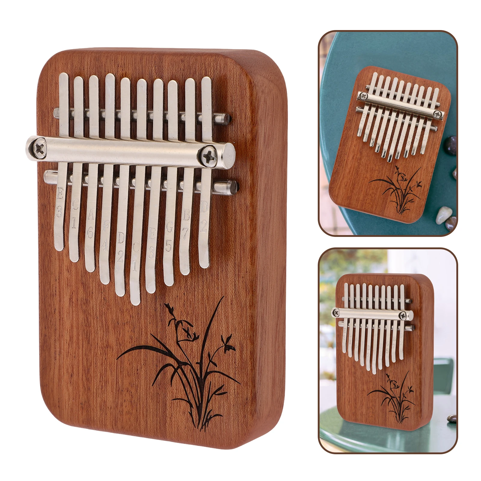 

Thumb Instrument Mini Kalimba for Home and Travel Hand Percussion Instruments Musical Child