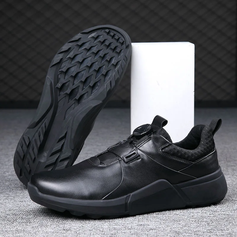 

Professional Golf Shoe for Men Black Leather Gym Sneakers Unisex Brand Designer Golf Training Man Anti-Slip Athletic Shoes Women