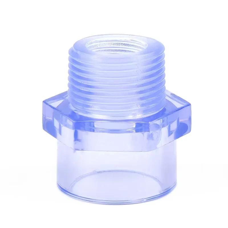 20~63mm Blue Transparent UPVC Pipe Connectors Aquarium Fish Tank Drainage Pipe Quick Fittings Garden Irrigation Tube Joint Valve