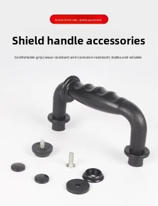 Riot Shield Handle Explosion-proof Protective Shield Handle Accessories Grip Breakthrough Point Screws for Small Parts