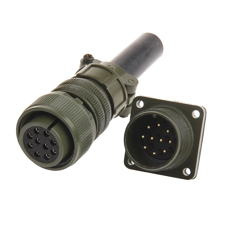 

MS5015 MS3106A 18-19S MS3102A 18-19P 10 Core Pin 10Pin 10P 18-19 U.S. Military Standard Aviation Plug Connector Socket