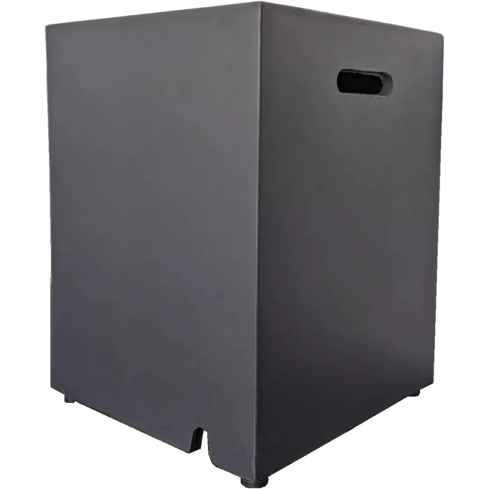 

AMS Creations | Propane Tank Cover for The Chelsea Fire Pit Table | Propane Tank Stool | fire Pit Side Table