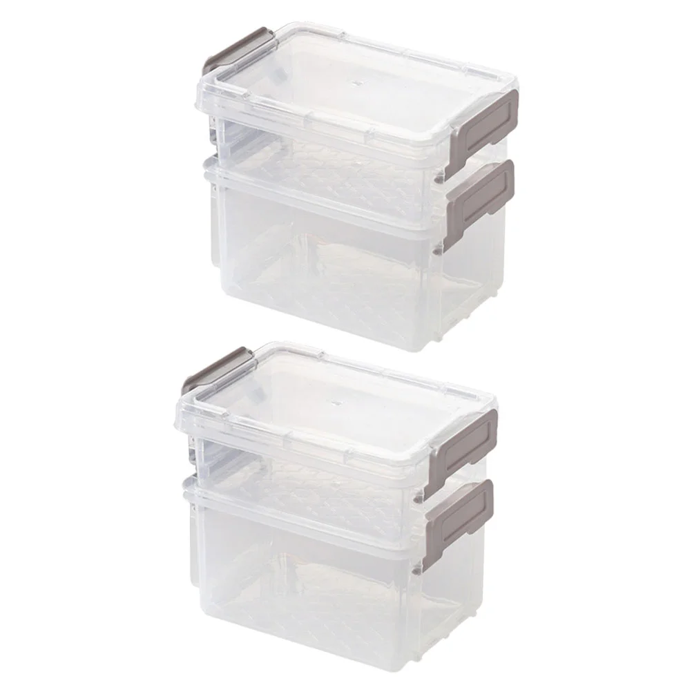 

6/4Pcs Desktop Storage Cases Transparent Jewelry Organizers Stackable Boxes Living Room Desktop Storage Box Jewelry Box